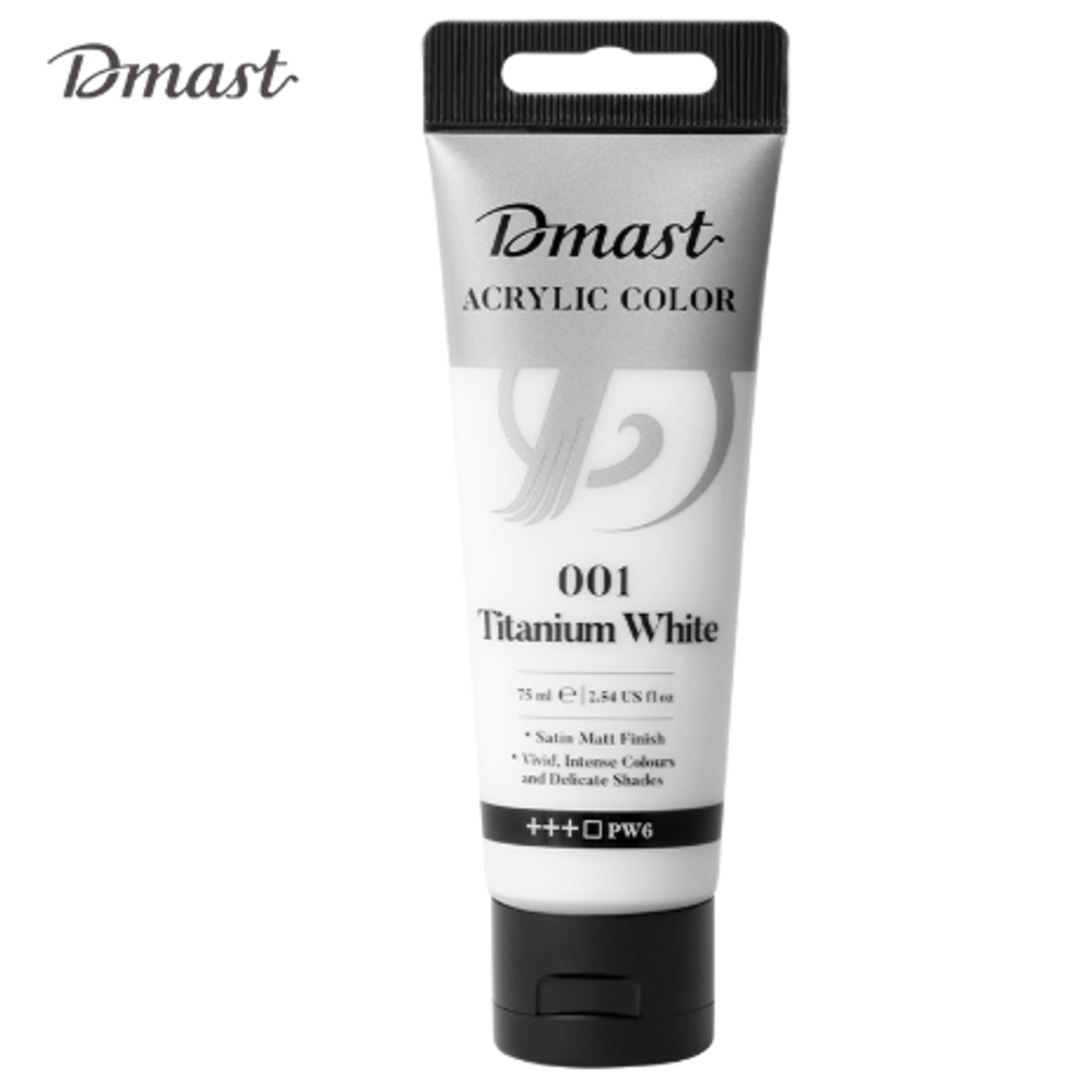 Dmast Akrilna boja PEBEO 75ml 001 TITANIUM WHITE EC330-TW slika 1