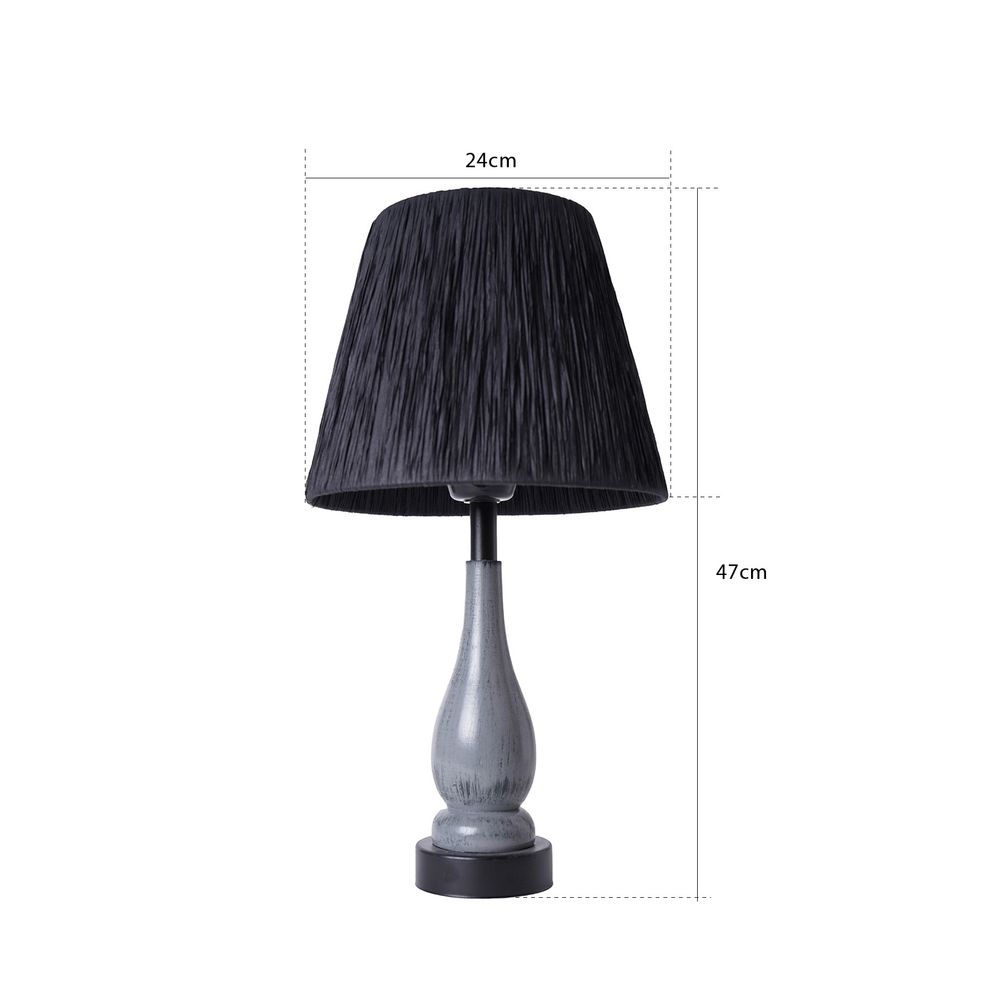 YL519 Siva-Crna Stolna Lampa slika 3