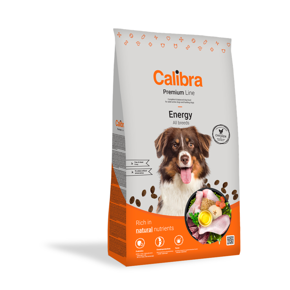 Calibra Dog Premium Line Energy, potpuna suha hrana za aktivne odrasle pse i lovačke pse,  3 kg slika 1