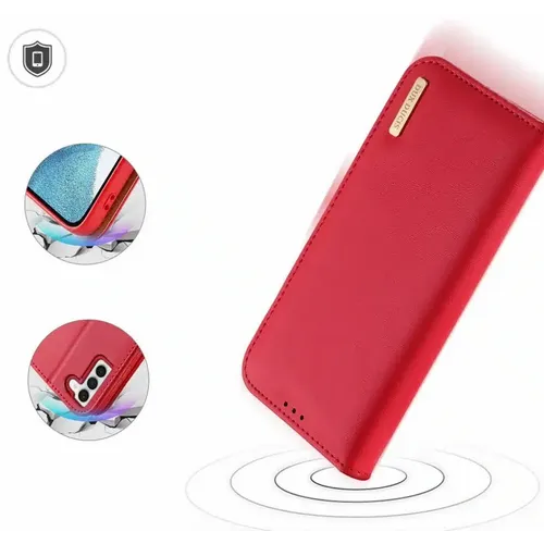 DUX DUCIS Hivo - kožna torbica novčanik za Samsung Galaxy S23 crvena slika 6