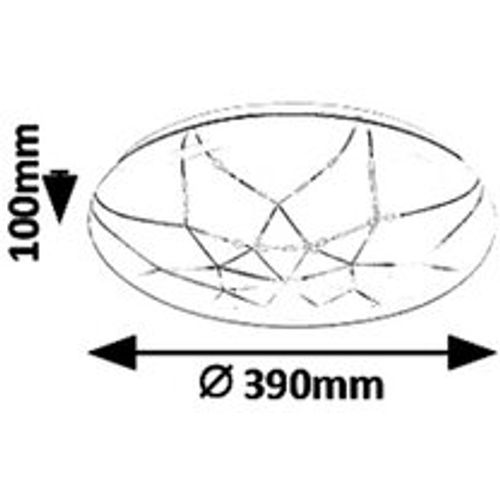 Rabalux Damien, plafonjera, LED 24W, bela slika 9