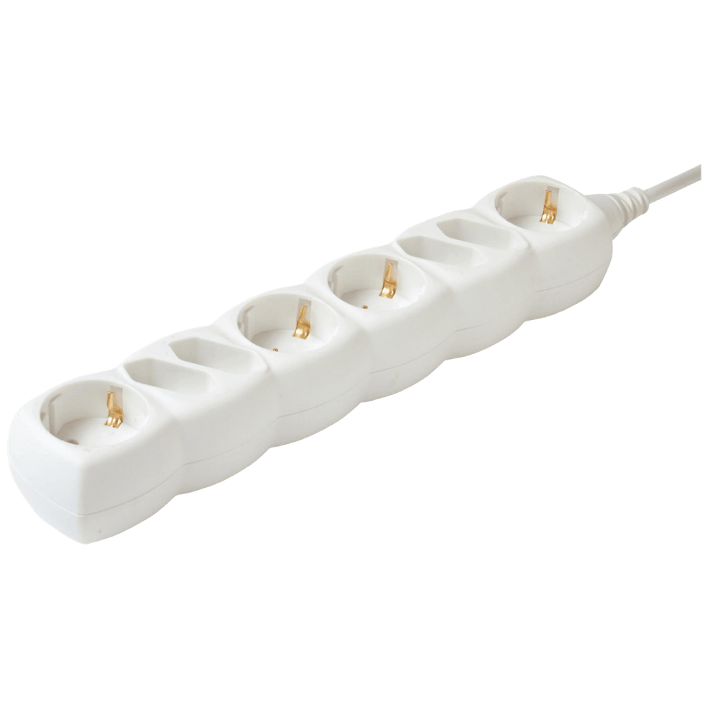 home Produžni kabl, 4 shuko+4 euro utičnice, 1.5mm²,3 met, bijeli - NV 18-3/WH/1,5 slika 1