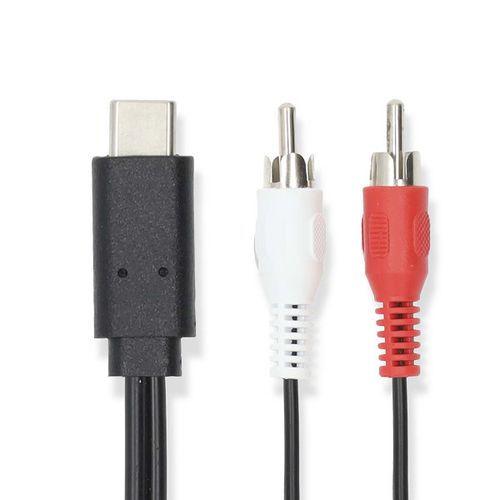 CCGL64240BK10 Nedis kabl USB-C na 2x RCA muski, 1m slika 1