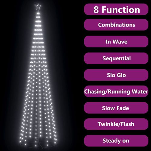 Stožasto božićno drvce 752 tople bijele LED žarulje 160x500 cm slika 11