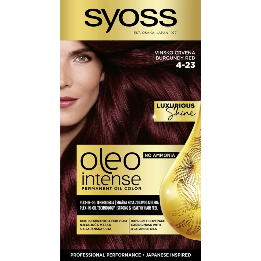Syoss Oleo Intense farba za kosu 4-23 Burgundy Red  slika 1