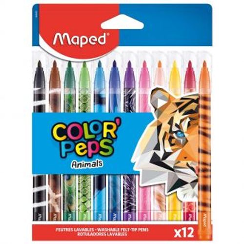 Flomasteri školski Maped Color'Peps Animals 12/1 slika 1