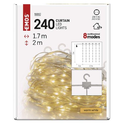 Emos LED nano lanac - zavesa 240 LED 1.7 x 2m MTG-D3EW01 slika 2