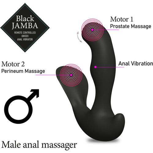 Analni vibrator FeelzToys - Black Jamba slika 4