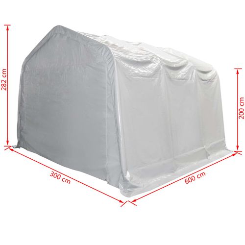 Skladišni Šator od PVC-a 550 g/m² 3x6 m Bijeli slika 5