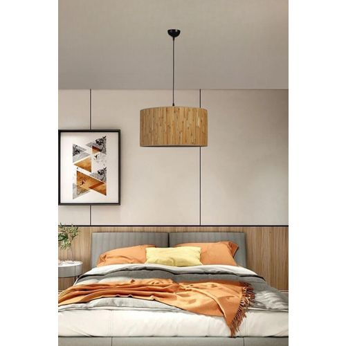 Bambu 07 Abajurlu Tekli Sarkıt Avize Wooden
Black Chandelier slika 2