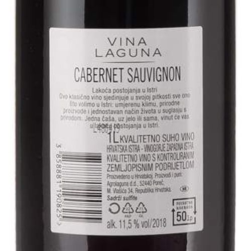 Vina Laguna cabernet sauvignon kvalitetno suho vino 1l slika 2