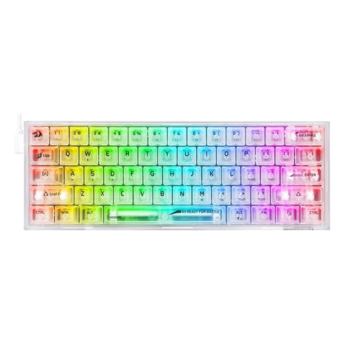 Redragon Fizz RGB Gaming Keyboard White slika 2