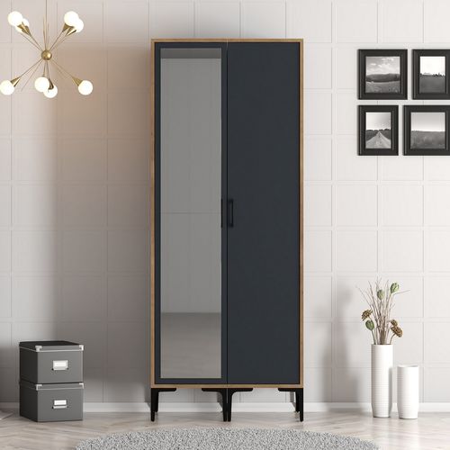 Kumsal RS - Walnut, Anthracite Walnut
Anthracite Wardrobe slika 1