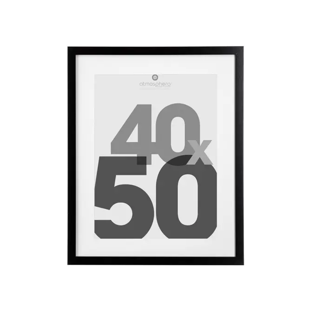 Atmosphera okvir za fotografiju eva 40x50, mdf/staklo crna slika 1
