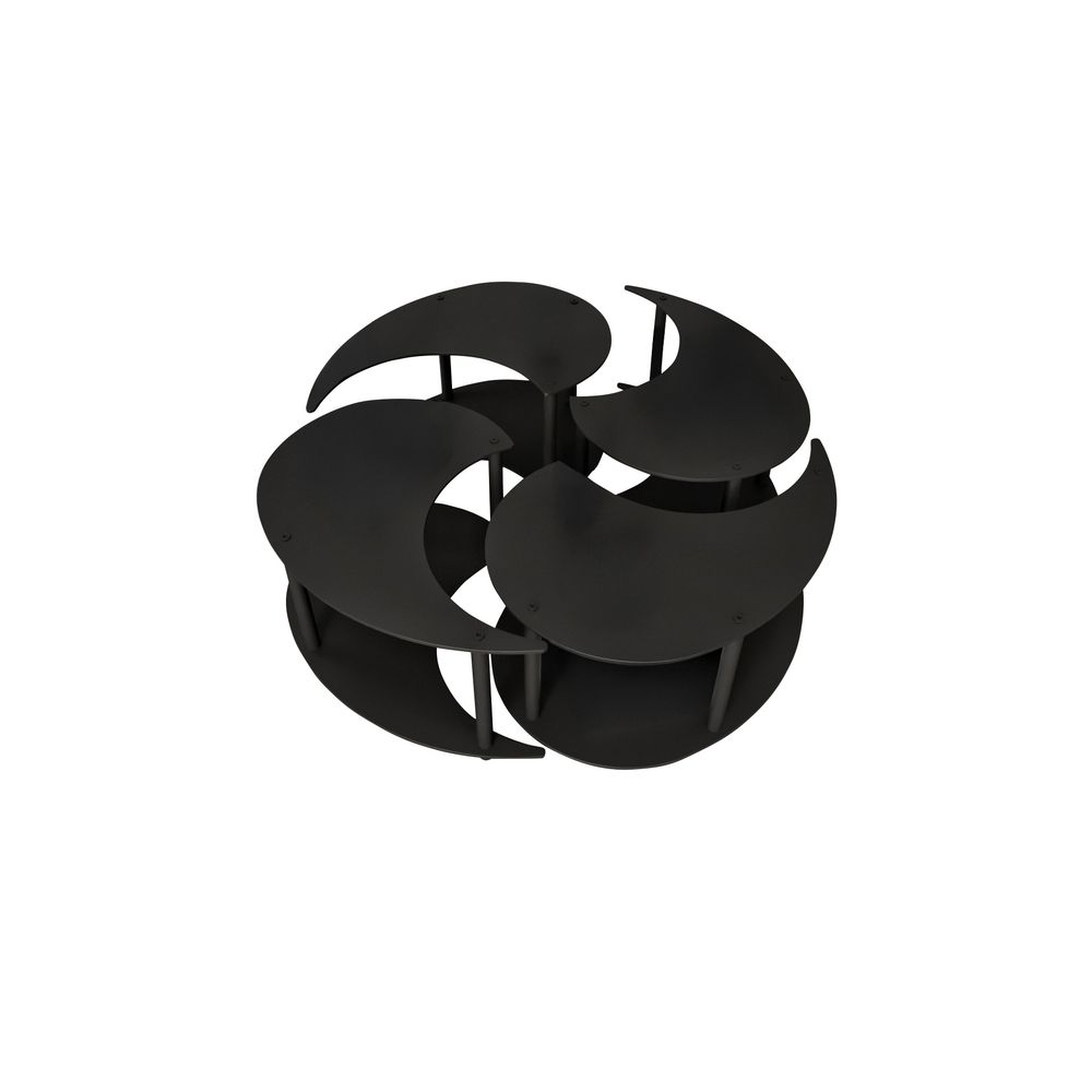 Kafa stol Yin Yang 4 - Crni slika 4