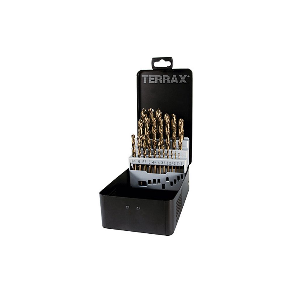 Ruko Borer Hss-Co 1.0mm-13.0mm Din 338 25/1 u metalnoj kutiji A215215 Terrax slika 1