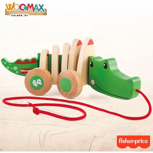 Crocodile drag wooden slika 2