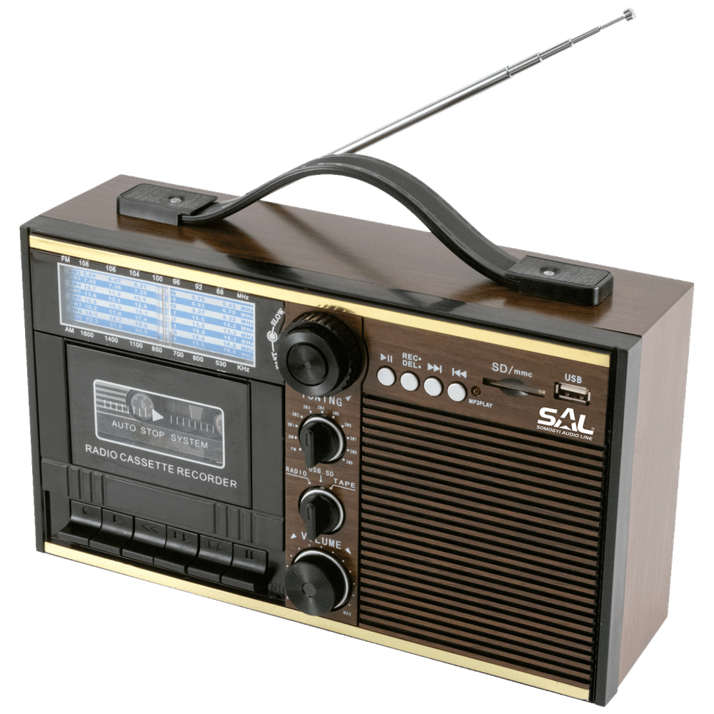 SAL Radio kazete prijemnik, Retro dizajn - RRT 11B slika 1