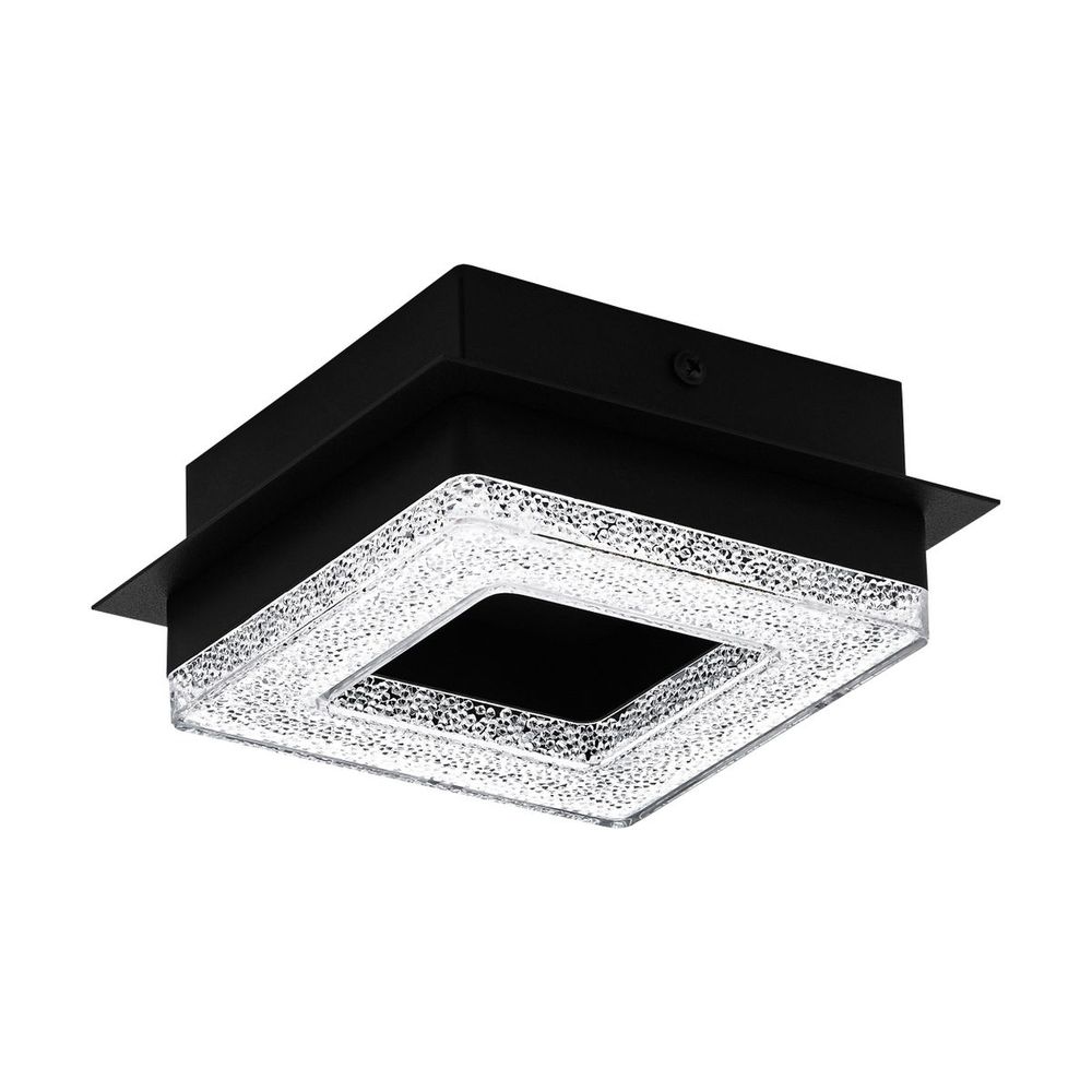 Eglo Fradelo 1 zidna/stropna/1, led, 1x4w, 400lm, crna/čelik/kristal  slika 3