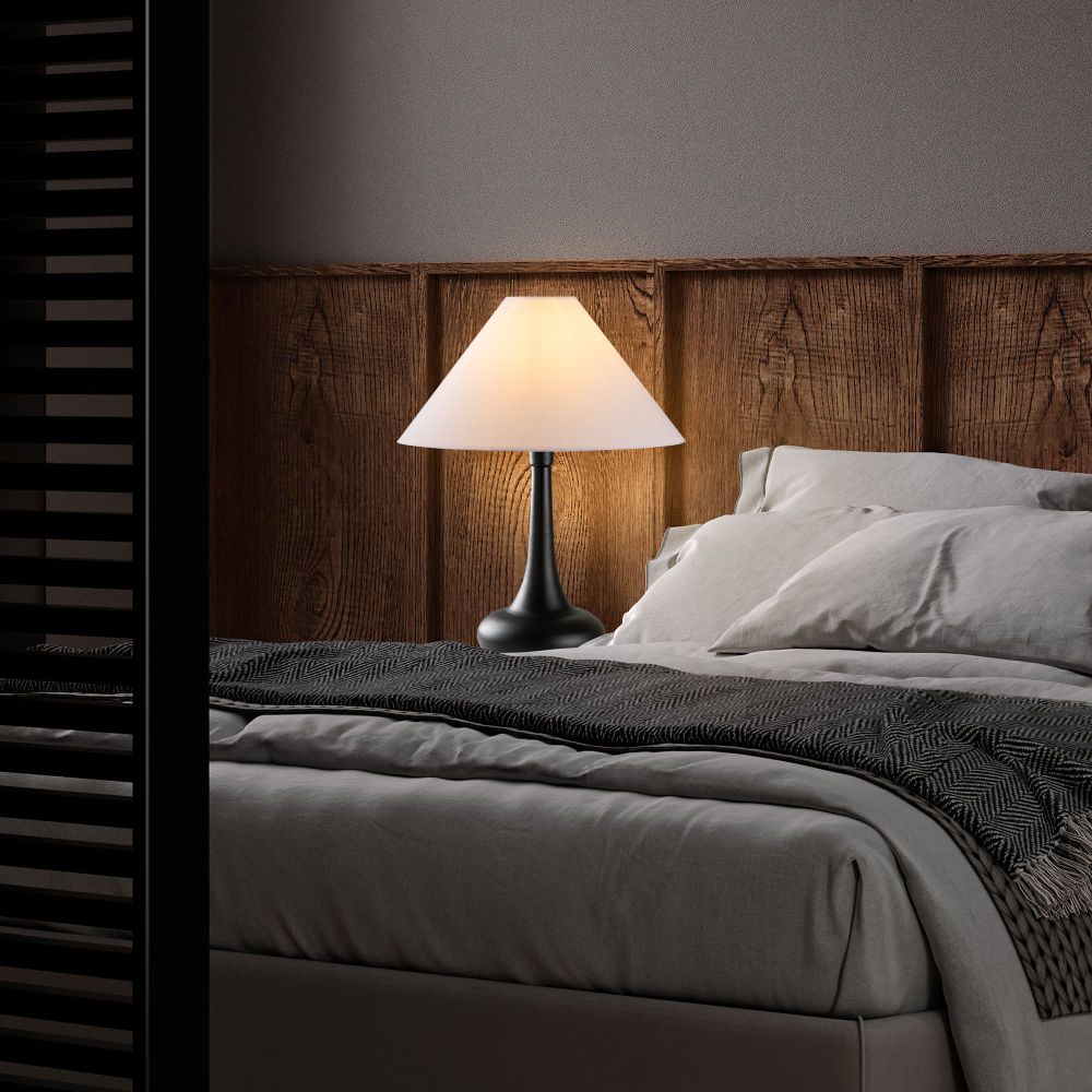 Luna - Bijela i Crna Stolna Lampa 15254 slika 2