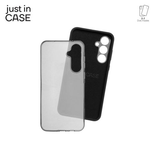 2u1 Extra case MIX paket maski za telefon Samsung Galaxy A55 CRNI slika 2