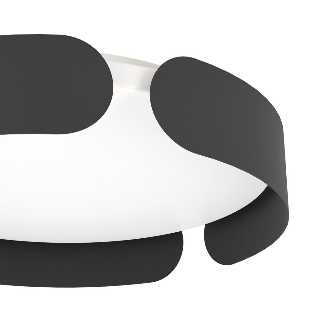 Eglo plafonjera 'VALCASOTTO' LED, 24W, promjer 350mm, crno/bijela slika 5
