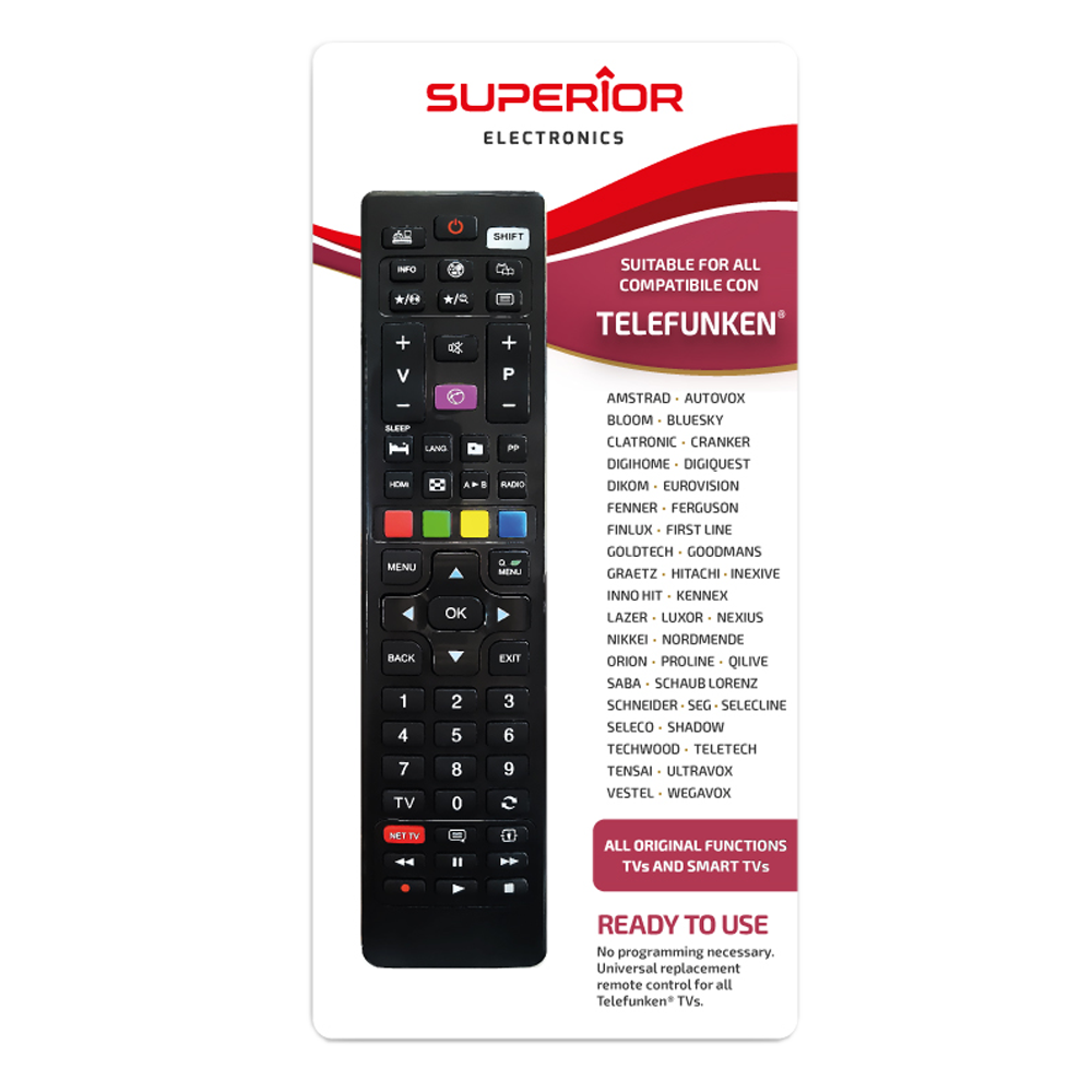 Superior Daljinski upravljač za Telefunken/Vestel TV prijemnike - RC TELEFUNKEN/VESTEL slika 2