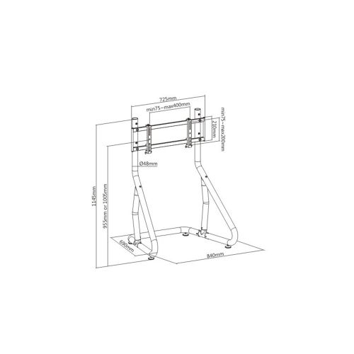 Single Monitor Floor Stand slika 6