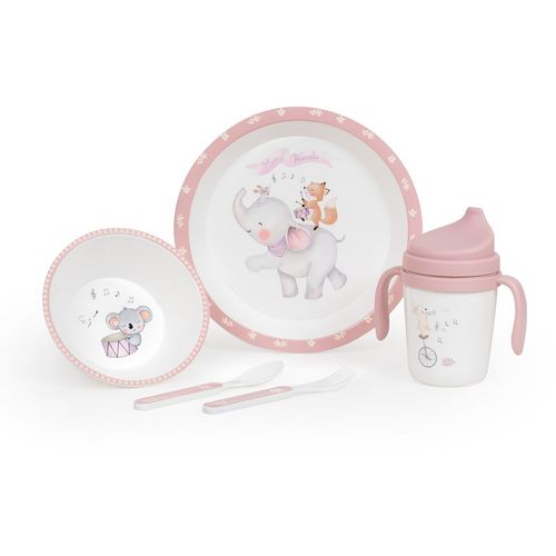 Interbaby set za jelo 5/1 Music Roza slika 1