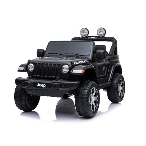 Licencirani Jeep Wrangler Rubicon crni - auto na akumulator slika 3