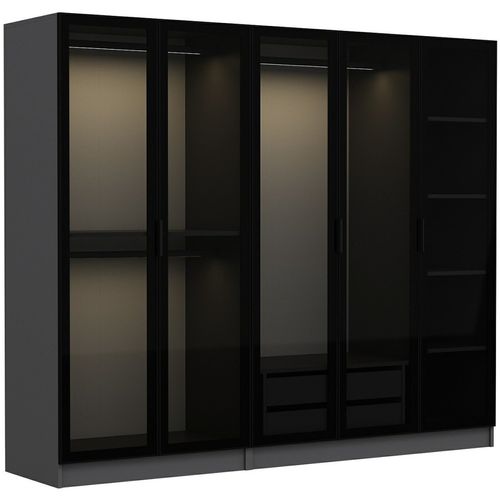 Kale - 6652 Anthracite
Black Wardrobe slika 7