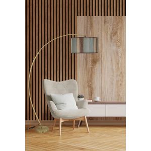 Mısra Eskitme Lambader Silindir Renkli Abajurlu Multicolor Floor Lamp