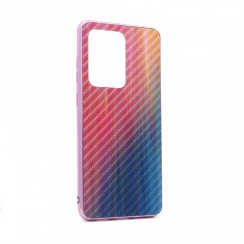Torbica Carbon glass za Samsung G988F Galaxy S20 Ultra ljubicasta slika 1