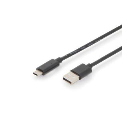 Digitus USB kabel USB 2.0 USB-C® utikač, USB-A utikač 3.00 m crna dvostruko zaštićen, utikač primjenjiv s obje strane AK-300148-030-S slika 3