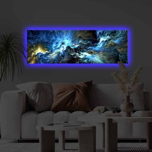 3090KTLGDACT - 005 Multicolor Decorative Led Lighted Canvas Painting