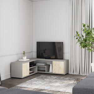 Rosa - Sivi, Travertin Sivi TV Stalak