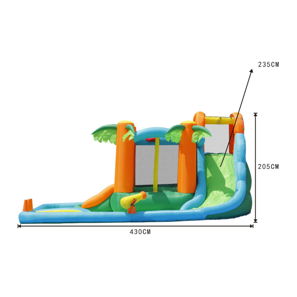 Happy Hop Igraonica na naduvavanje 7U1 Oasis, 430x375x205 slika 6