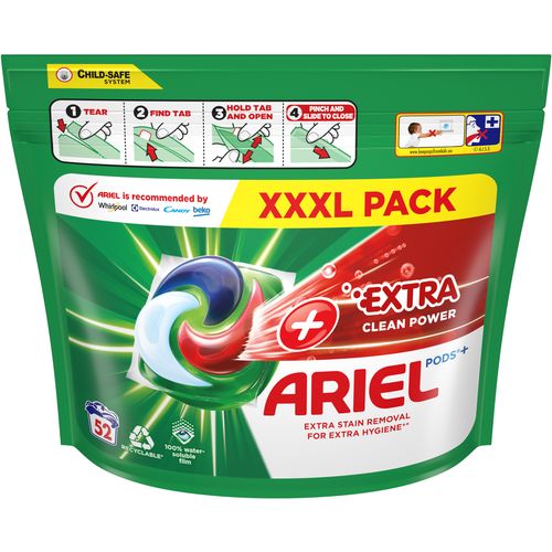 Ariel gel kapsule +Extra Clean Power, 52 komada / XXL slika 1