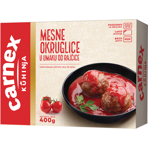 Carnex Mesne okruglice u umaku od rajčice 400G slika 1