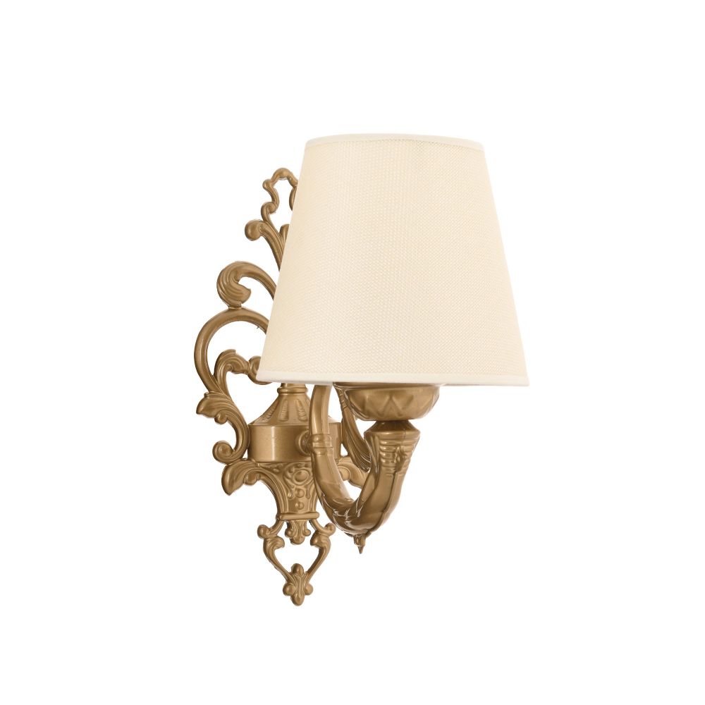 Lampa za zid Lily - Krem, Zlatna slika 2