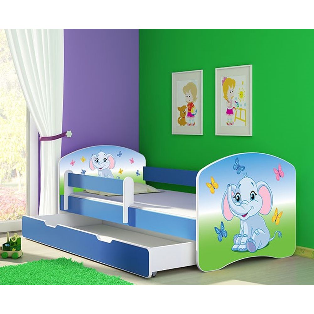 ACMA Dječiji krevet Acma II sa ladicom Blue - 160x80cm - Dezen 27 slika 1