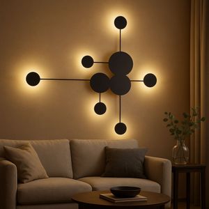Zidna Lampa Ledos - 15542, boje: Crna