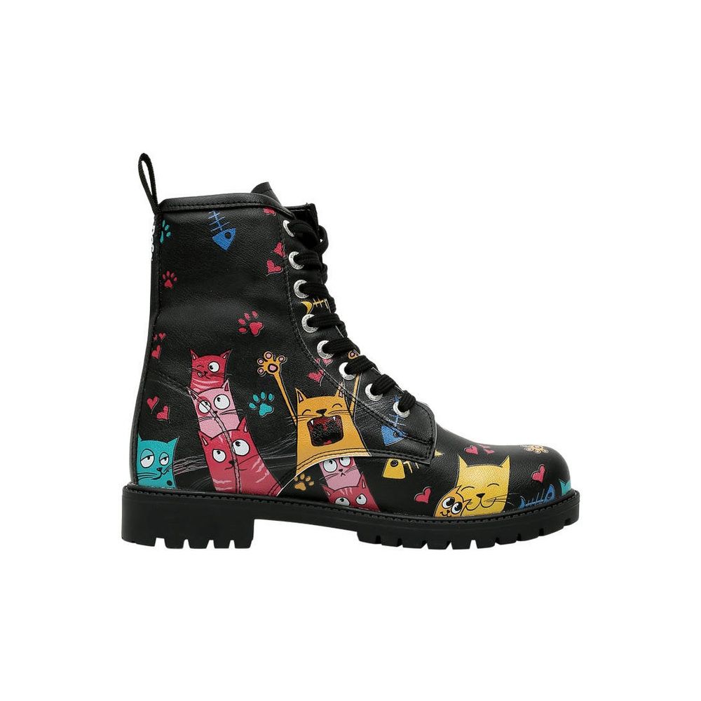 DOGO Duboke čizme Long Boots za ljubitelje mačaka - Crne slika 4