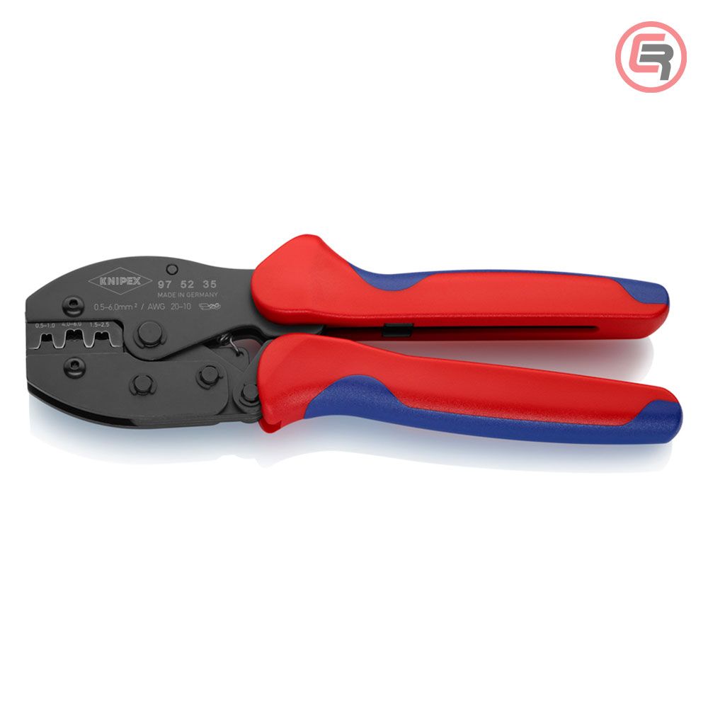 Knipex Kliješta Za Presanje Kabl Stopica Neizoliranih 0,5-6,0 mm2 PreciForce – 97 52 35 slika 1