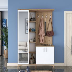 Bijeli Hodnik Ormar EA109 - 2695 Walnut