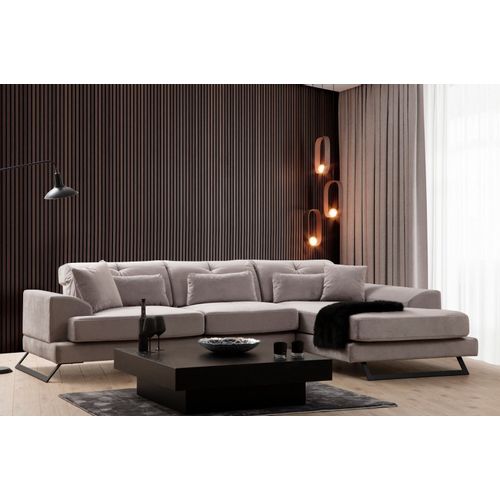 Atelier Del Sofa Frido Right (L3+Chl) Light Grey Corner Sofa slika 1