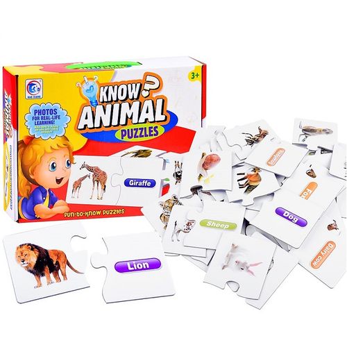 Edukativne puzzle Engleski jezik – Animals slika 1