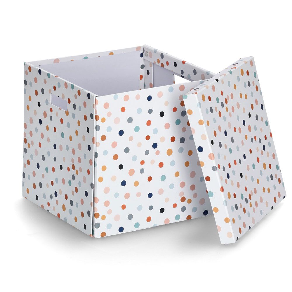 Zeller Kutija za pohranu "Dots", reciklirani karton, 33,5 x 33 x 32 cm slika 1
