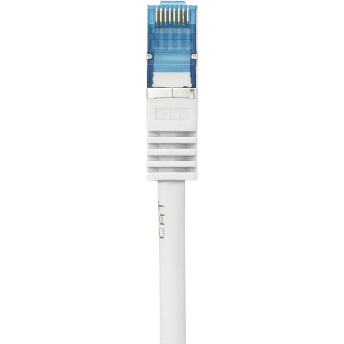 Renkforce RF-4145283 RJ45 mrežni kabel, Patch kabel cat 6a S/FTP 1.00 m siva sa zaštitom za nosić, vatrostalan 1 St. slika 3