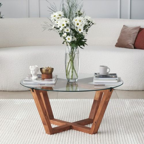 Lotus Wooden Coffee Table slika 2